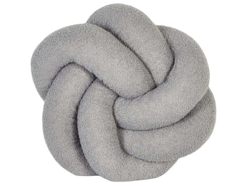 Poduszka dekoracyjna Angelonia Boucle 45 x 45 cm Jednolity Szary 1 szt.