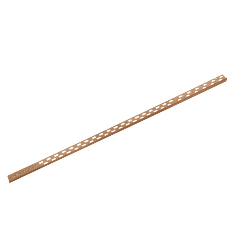 Listwa spadkowa Vogi lewa miedziana 120 cm stalowa 1 szt.