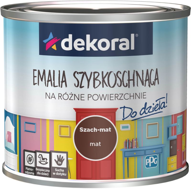 Emalia Do dzieła Dekoral szach-mat mat 0,5 l