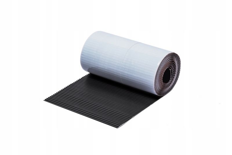 Taśma kominowa 4ROOF IZOMIN CLASSIC 300mm 5m x 2rolki - 10mb czarny RYFLOWANA super elastyczna, odporna 1kpl.