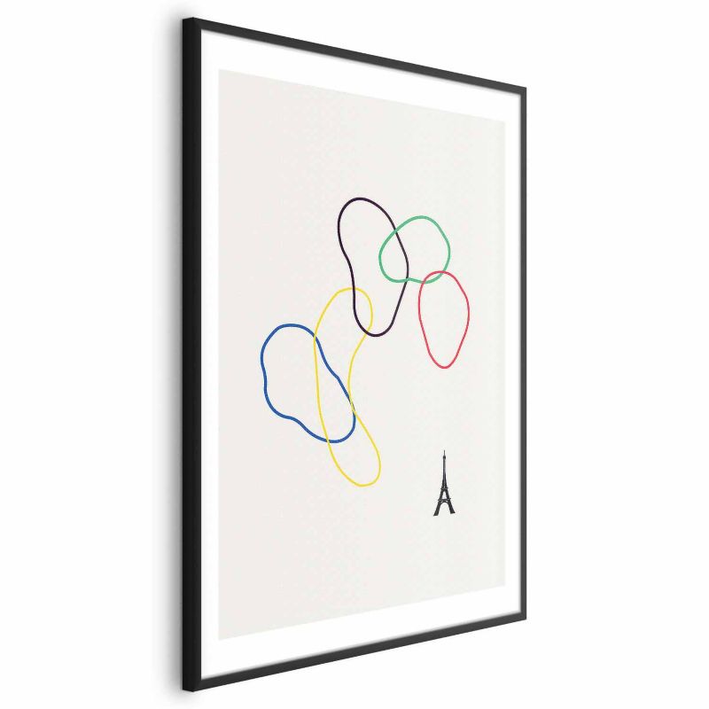 Plakat Artgeist Kolorowe koła 29,7x42 cm z ramą czarną 1 szt