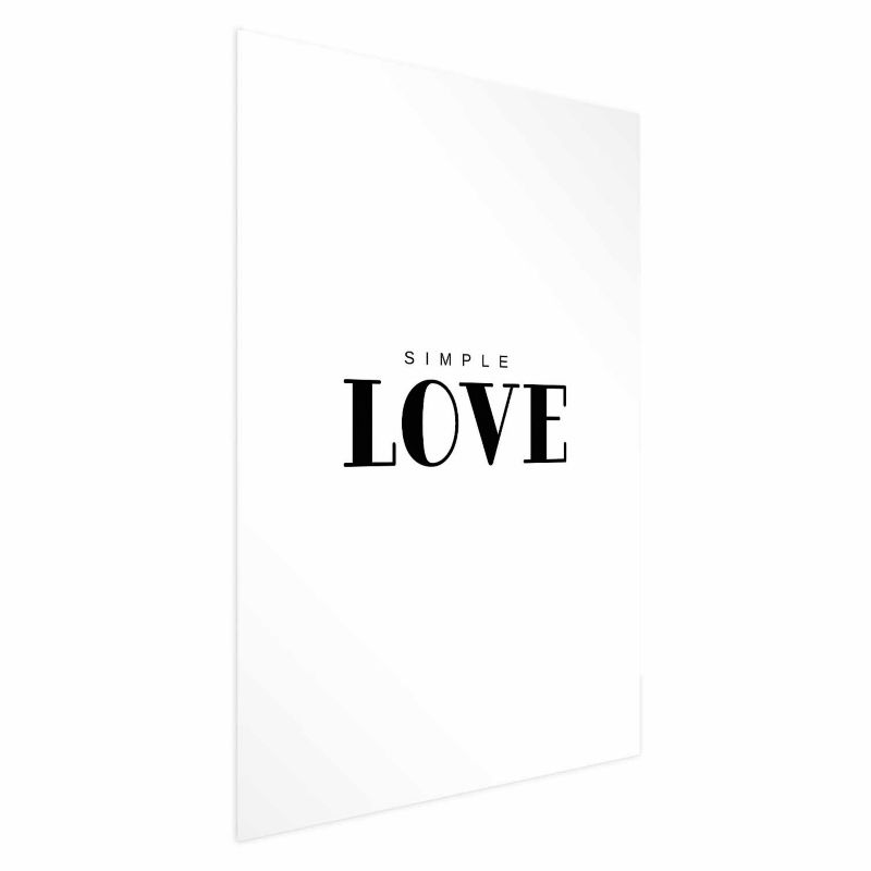 Plakat Artgeist Simple Love 21x30 cm bez ramy 1 szt