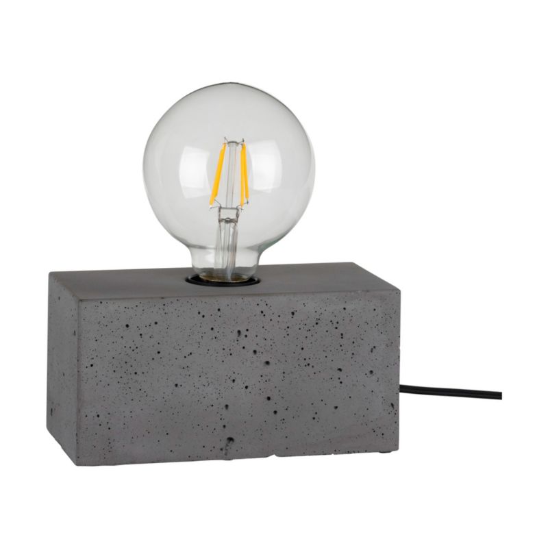 Lampa Stołowa SPOT Light 1xE27 Max.25W Szary Beton, Polski Producent, 1 szt.