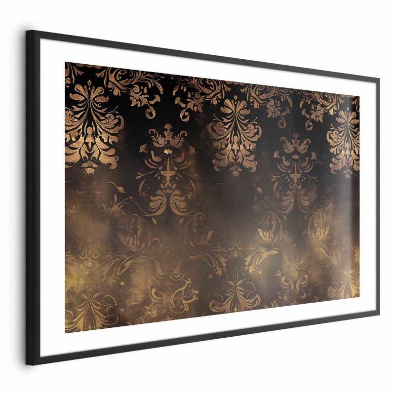 Plakat Artgeist Barokowe wzory 30x21 cm z ramą czarną 1 szt