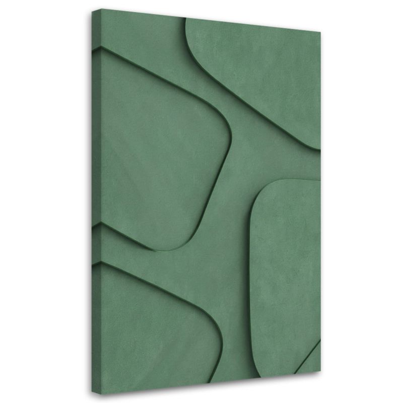 Obraz do salonu Feeby Kształty Geometryczne Zielony 70x100 cm 1szt