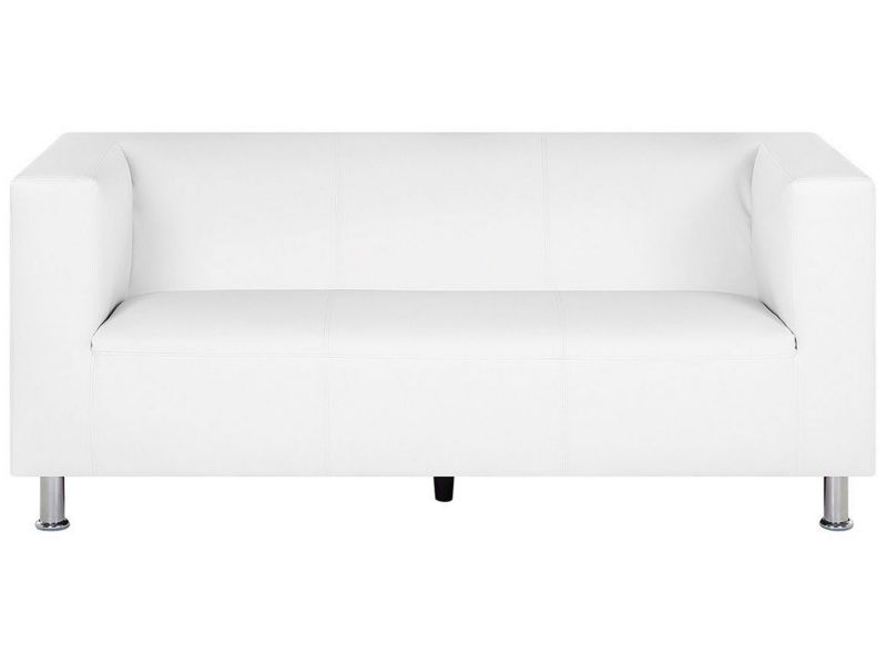 Sofa 3-osobowa ekoskóra biała Floro 1 szt.