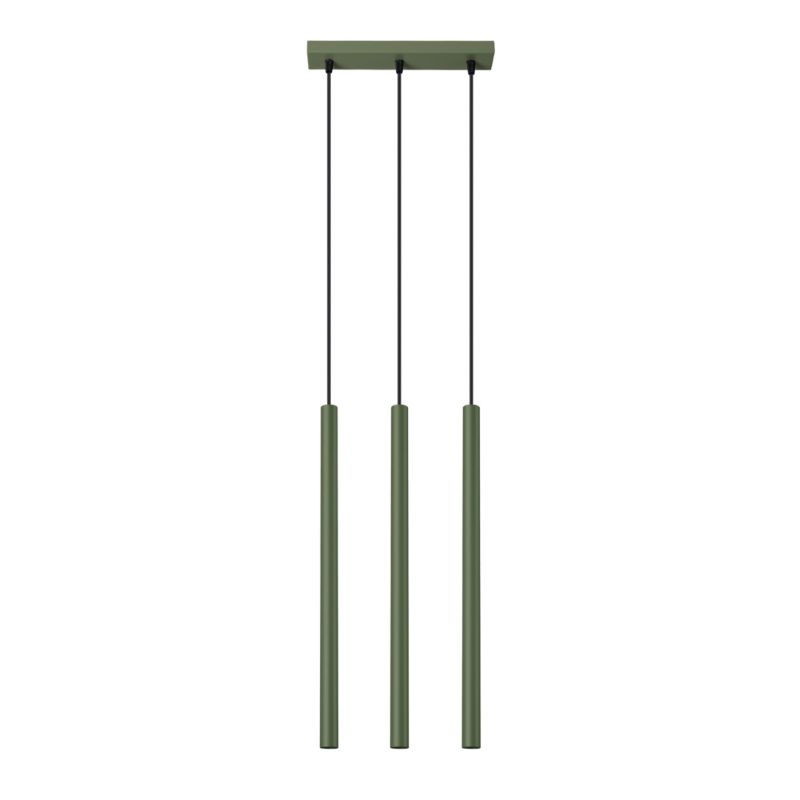 Lampa Wisząca Sollux Lighting PASTELO 3 zielona oliwka 1 szt.
