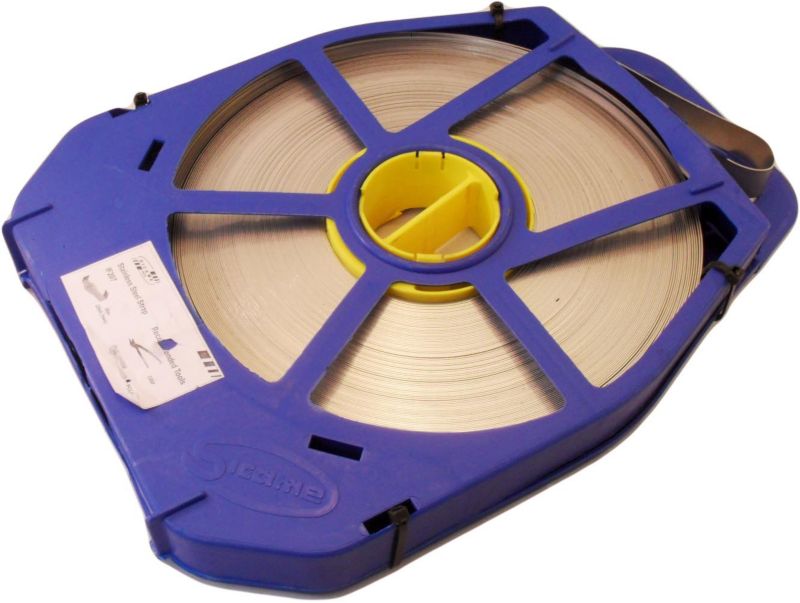 Taśma ze stali nierdzewnej Extralink 0,7mm do mocowania na słupach energetycznych, 20mm x 0,7mm, 50m 1szt