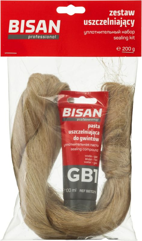 Zestaw uszczelniający Bisan pasta + pakuły 200 g
