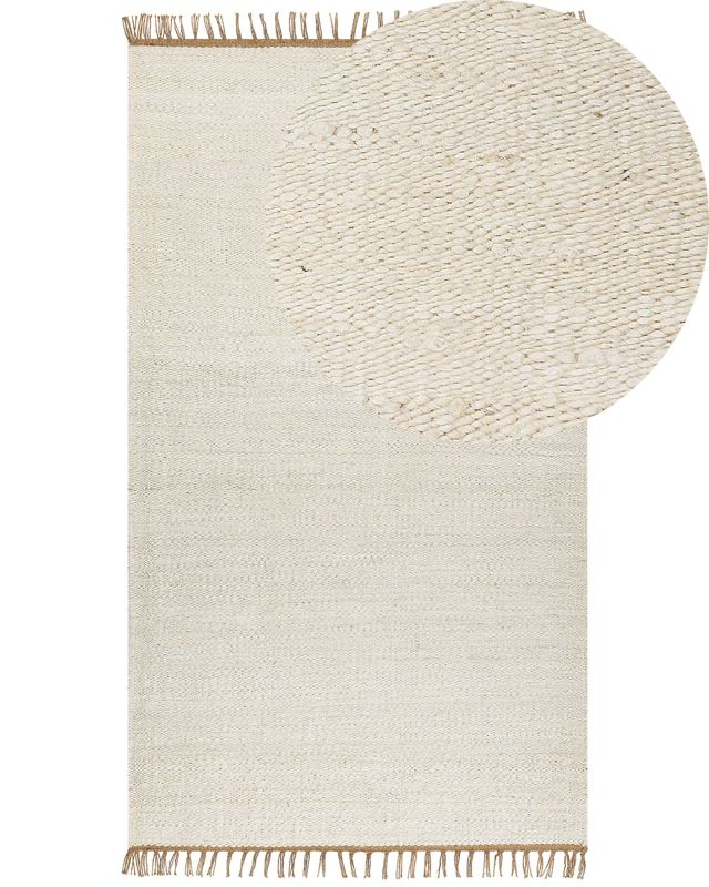 Dywan z juty 80 x 150 cm jasnobeżowy Lunia 1 szt.