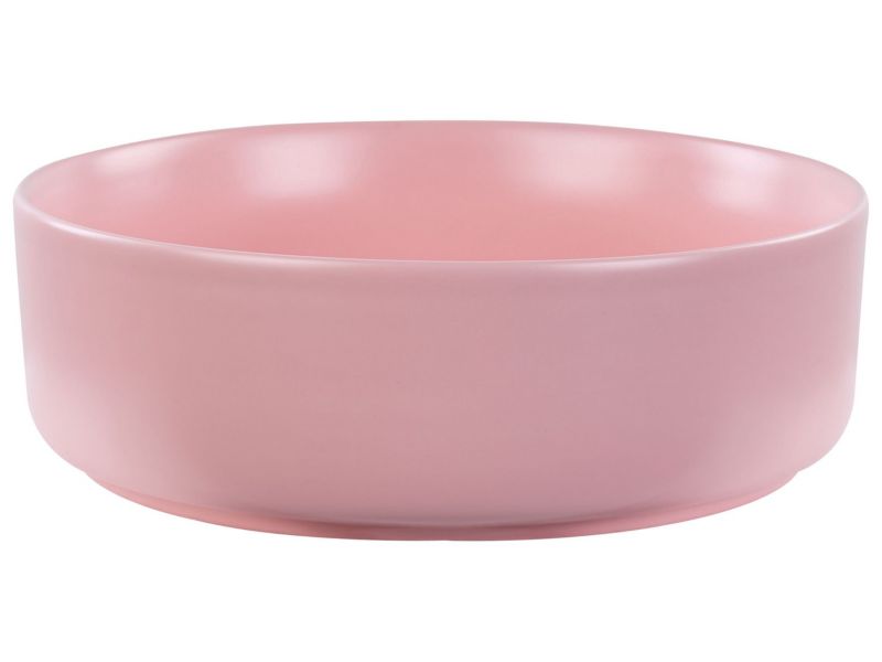 Umywalka nablatowa ceramiczna 37 cm różowa Gudar 1 szt.