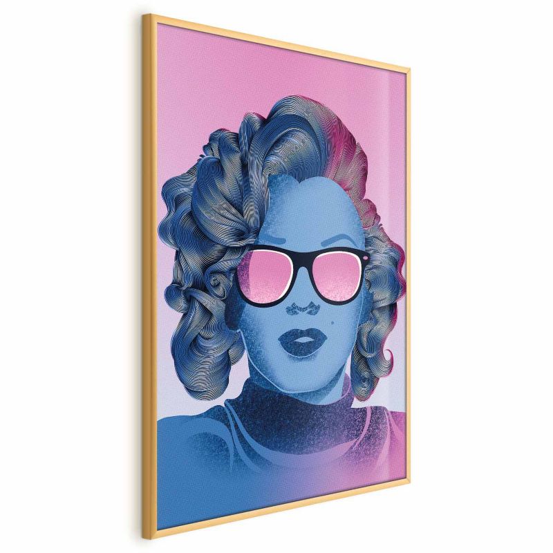 Plakat Artgeist Norma Jeane 29,7x42 cm z ramą złotą 1 szt