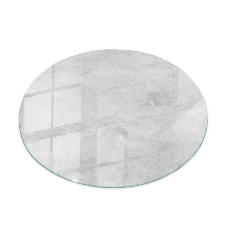 Blat szklany Tulup fi50 cm Tekstura betonowa z rysami 1 szt.