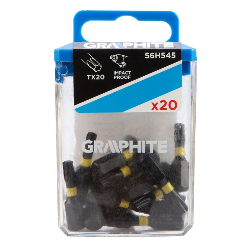 Bity udarowe GRAPHITE typ TX20 x 25 mm 1 kpl.