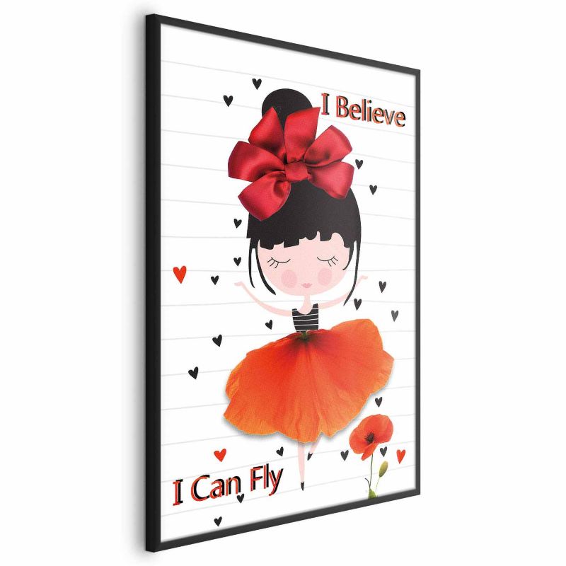 Plakat Artgeist Fly 60x90 cm z ramą czarną 1 szt
