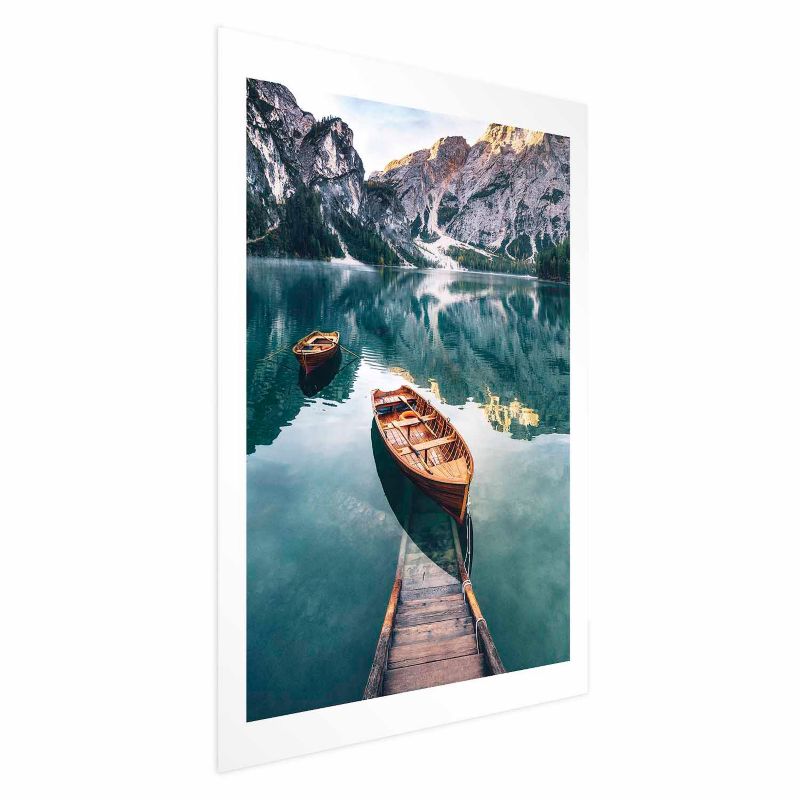Plakat Artgeist Łodzie w Dolomitach 60x90 cm bez ramy 1 szt