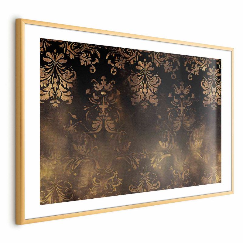 Plakat Artgeist Barokowe wzory 90x60 cm z ramą złotą 1 szt