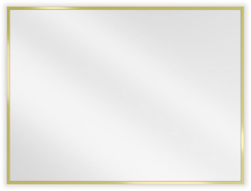 Lustro łazienkowe prostokątne Mexen Loft złote 80x60 cm 1 szt.