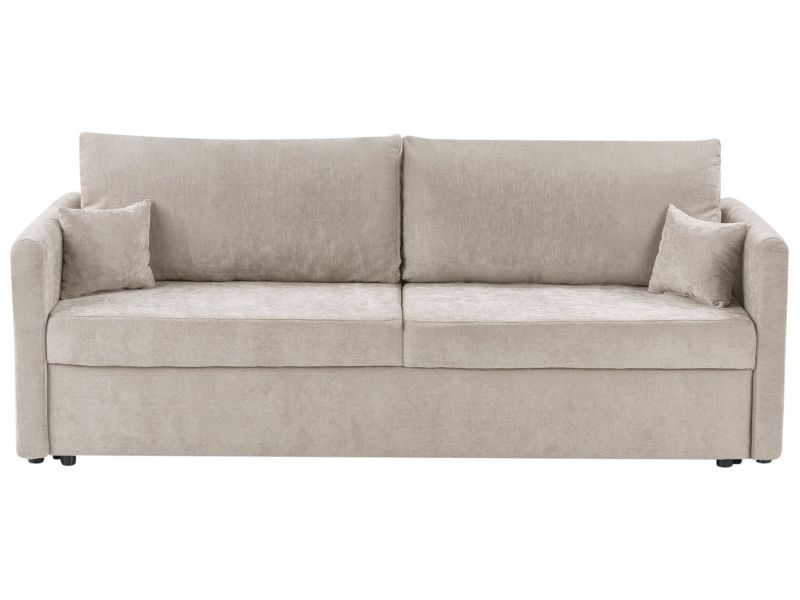 Sofa rozkładana Bleik Jasnobeżowy Z miejscem do przechowywania 1 szt.