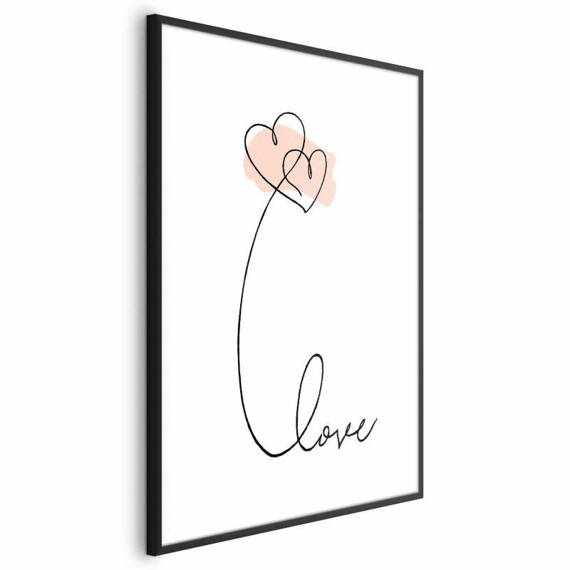 Plakat Artgeist Połączeni w chmurach 60x90 cm z ramą czarną 1 szt
