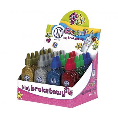 KLEJ BROKATOWY 35 ML MIX KOLORÓW