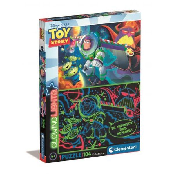 Clementoni Puzzle 104 el. GLOWING TOY STORY