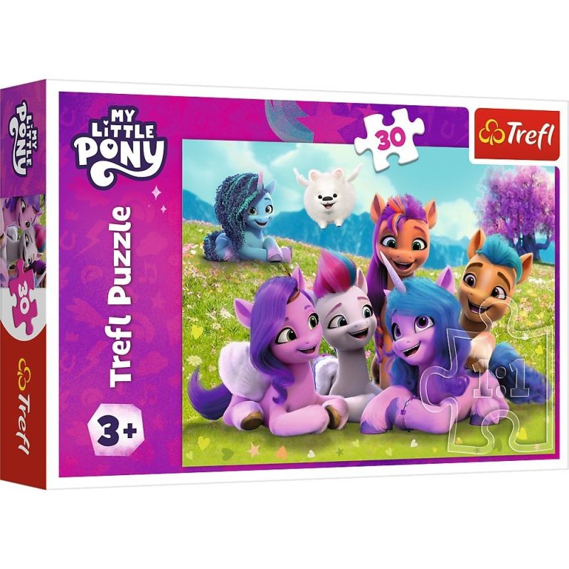Puzzle 30 el. Przyjacielskie Koniki Trefl