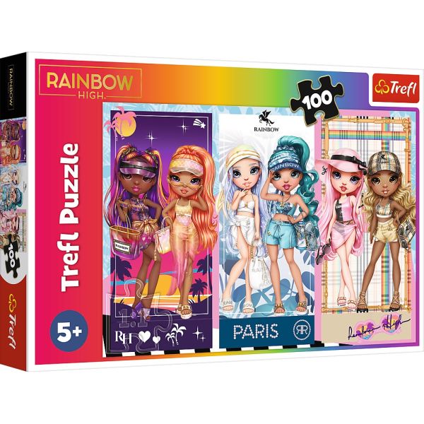 Puzzle 100 el. Tęczowe Laleczki Rainbow Trefl