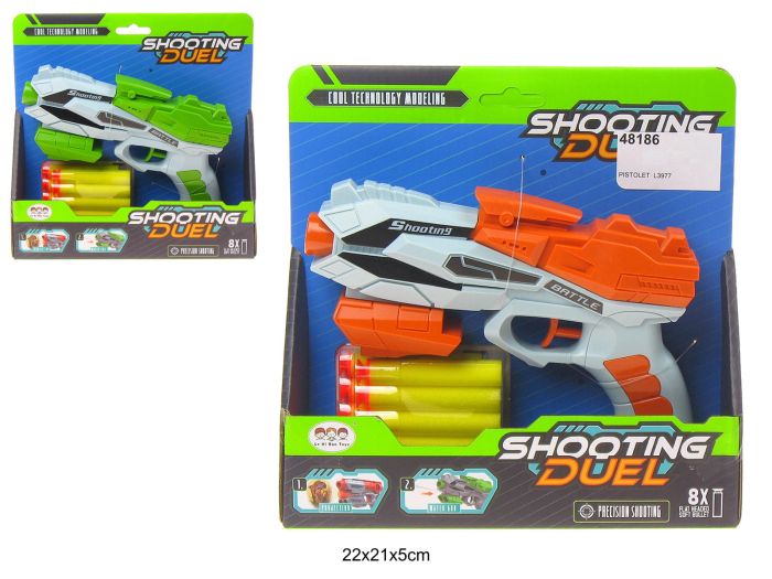 PISTOLET na strzałki 2 kolory mix Cabo Toys