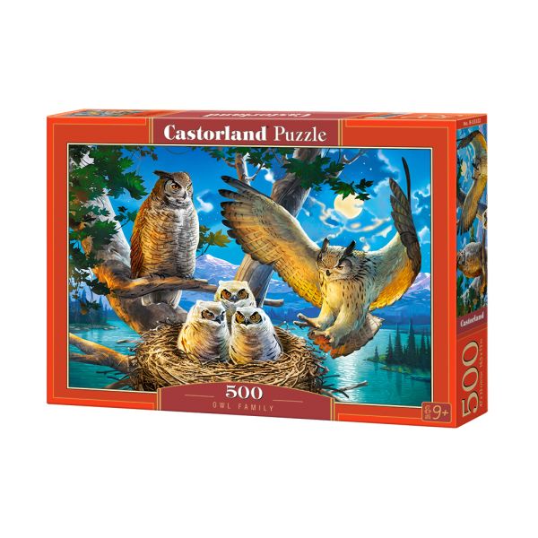 PUZZLE 500 EL B-53322 OWL FAMILY