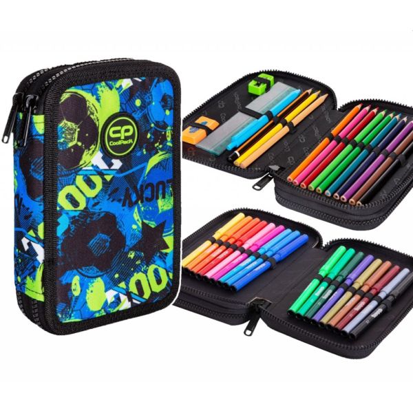 COOLPACK - JUMPER 2 - PIÓRNIK PODWÓJNY Z WYPOSAŻENIEM - FOOTBALL GREEN