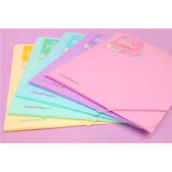 COOLPACK - PASTEL - TECZKA NA GUMKĘ A4 - mięta