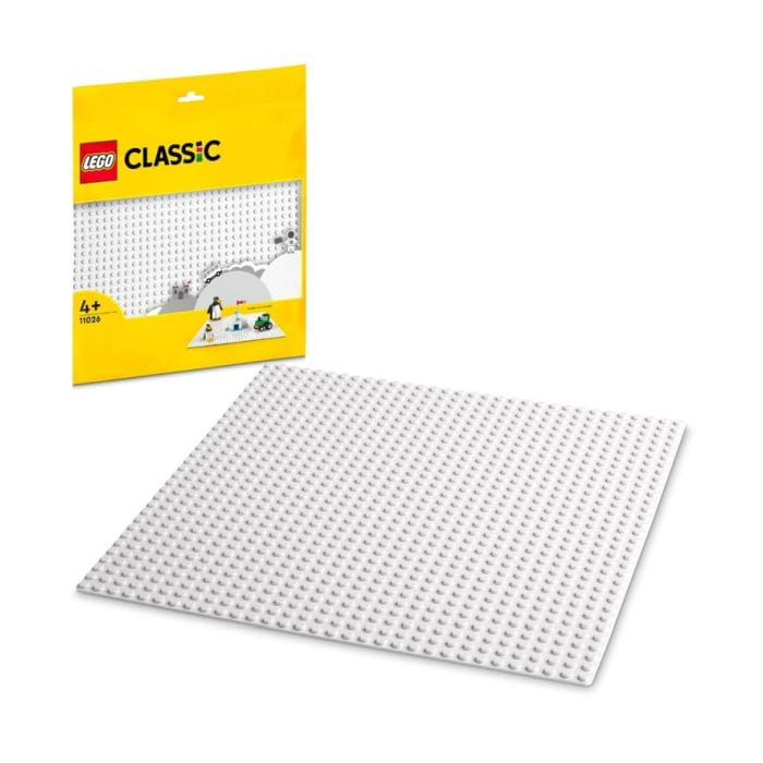 Lego Classic, Biała płytka konstrukcyjna, 11026 25cmx 25 cm