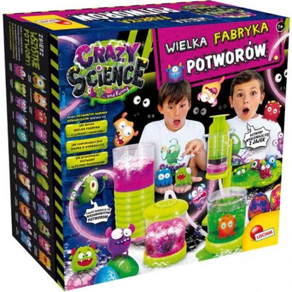 Crazy Science Wielka Fabryka Potworów Lisciani