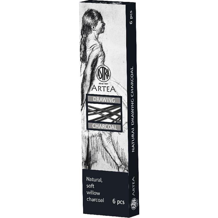 WĘGIEL NATURALNY RYSUNKOWY ASTRA ARTEA 6-8MM-6SZTUK