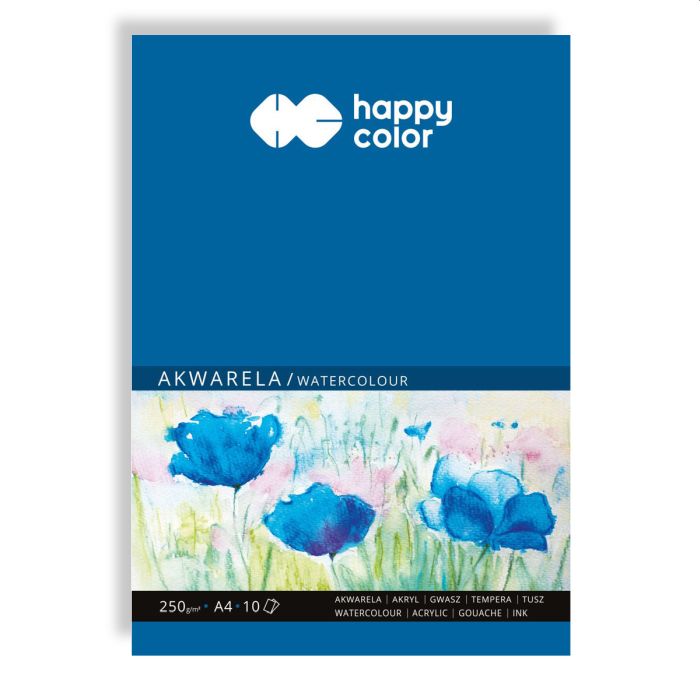 Happy Color Blok do akwareli A4- 250g 10 kartek