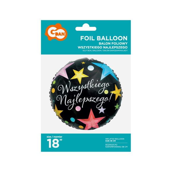 Balon Folia WSZYSTKIEGO NAJLEPSZEGO 18 Godan