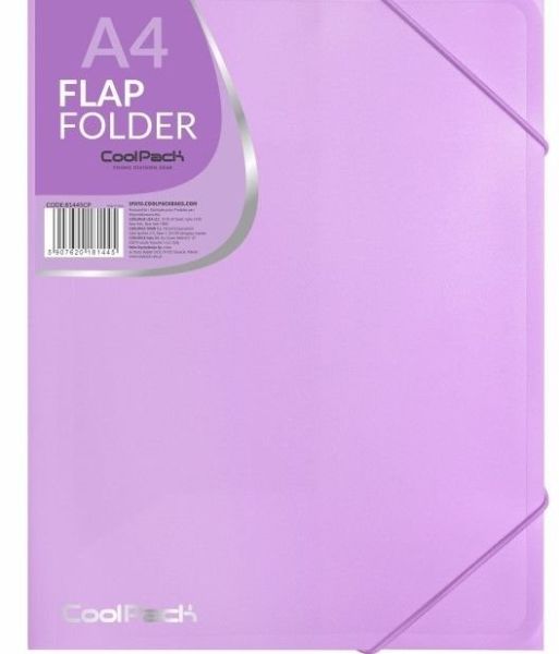 COOLPACK - PASTEL - TECZKA NA GUMKĘ A4 - fiolet