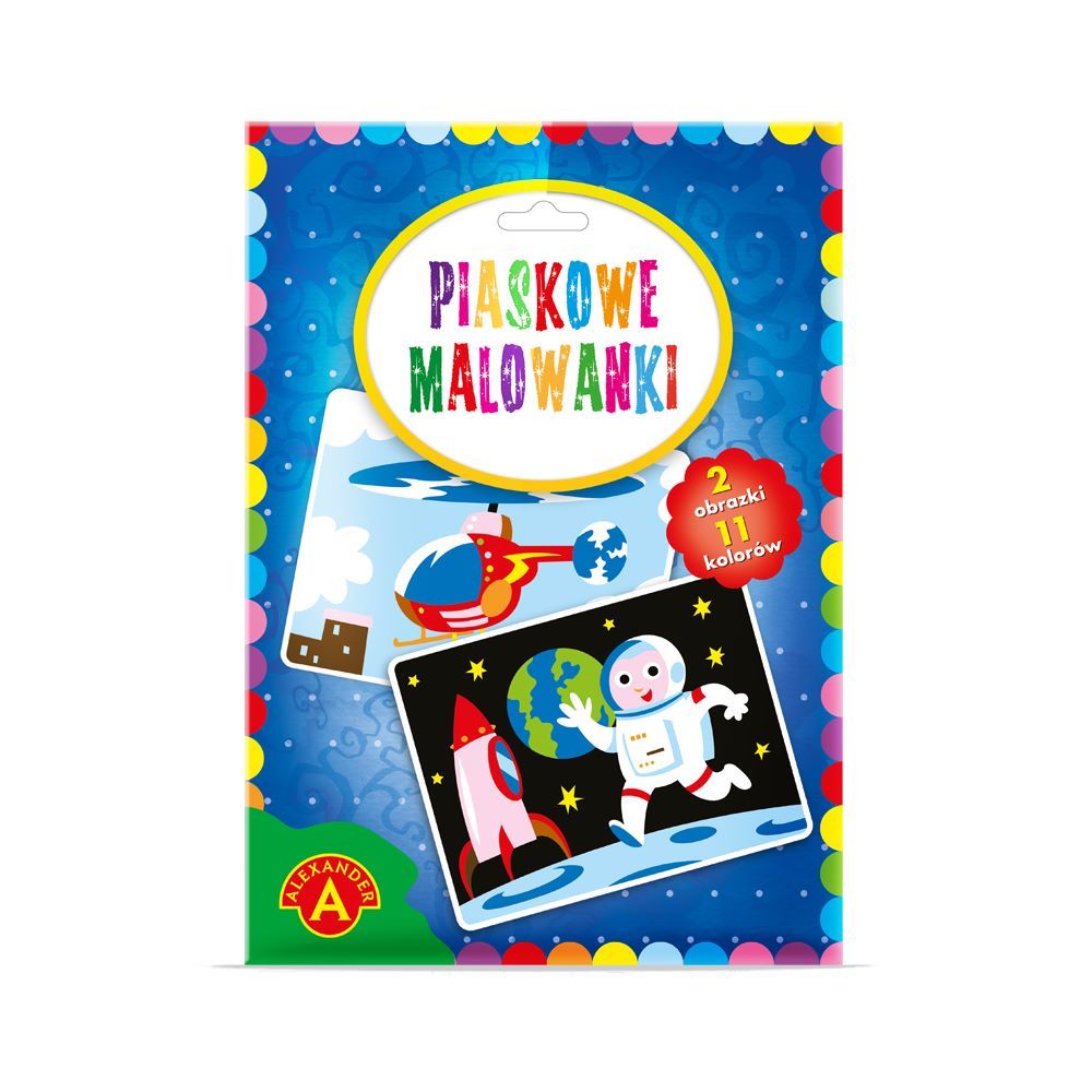 PIASKOWE MALOWANKI ASTRONAUTA HELIK