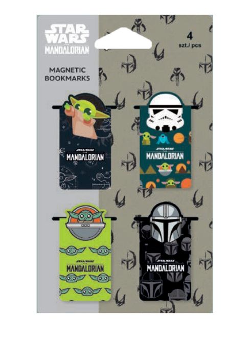 DISNEY FASHION - ZAKŁADKI MAGNETYCZNE 4 SZT. MIX /MANDALORIAN /12/