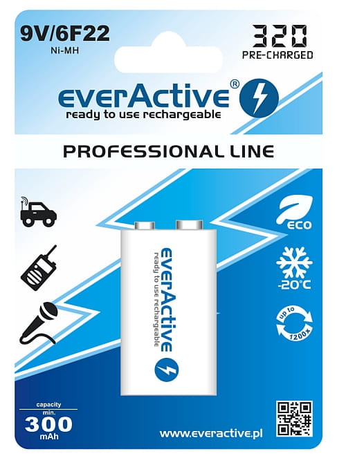EVERACTIVE akumulator 9V 320mAh - Henryx24