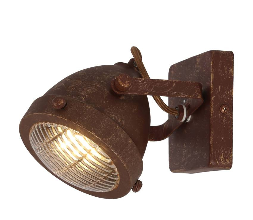 Lampa ścienna kinkiet 1xGU10 rdzawy FRODO