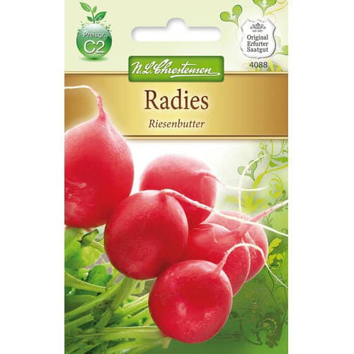 Rzodkiewka Riesenbutter - Nasiona. Ilość w opakowaniu: 1 opak - GradinaMax