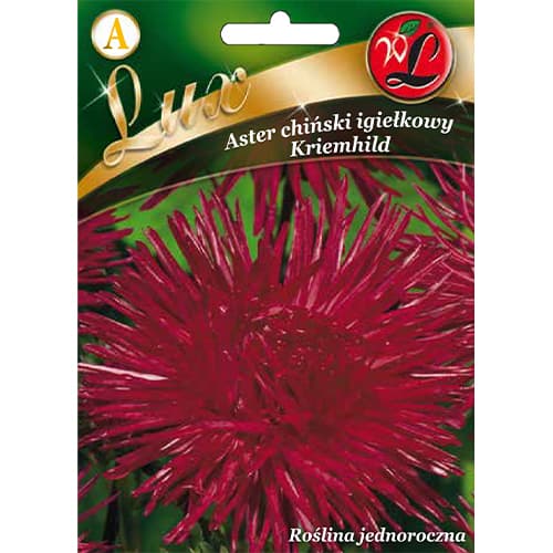 1 szt, Aster chiński igiełkowy Kriemhild - Nasiona: Ilość w opakowaniu: 0.5 g