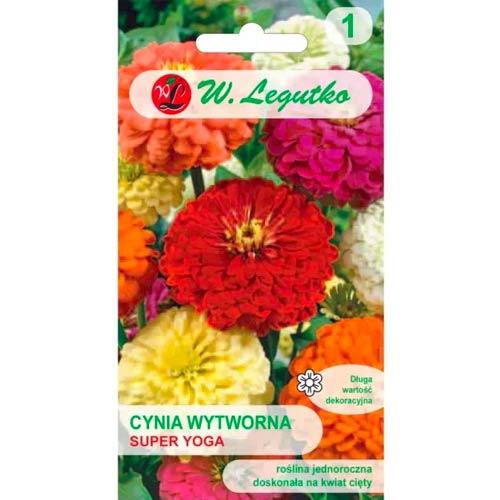 1 szt, Cynia wytworna Super Yoga, mix - Nasiona: Ilość w opakowaniu: 1 g