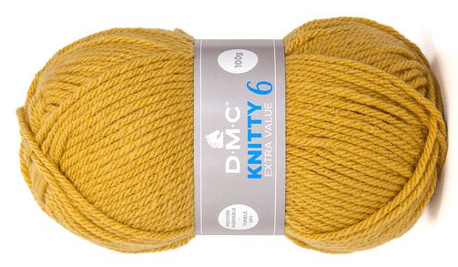 włóczka DMC KNITTY 6 kol. 670 / złoty