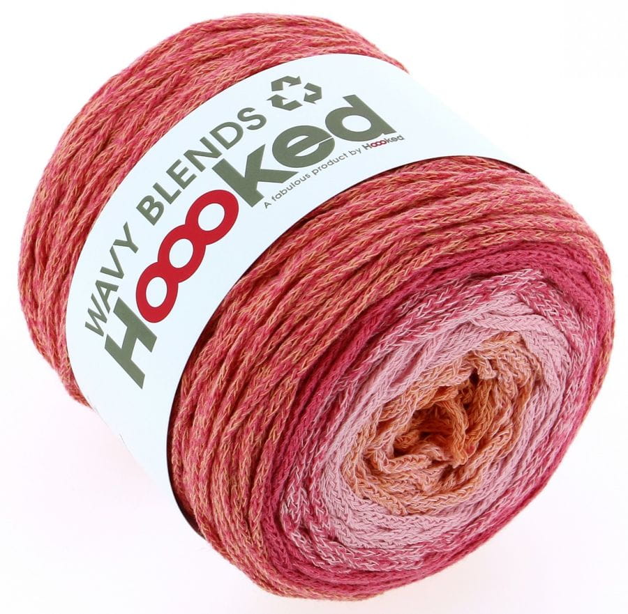 SZNUREK WAVY BLENDS HOOOKED kol. WB03 jasno różowy-różowy .