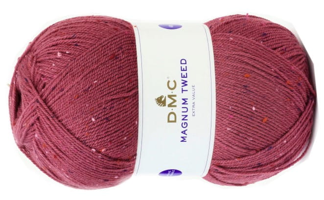 włóczka MAGNUM TWEED DMC kol. 057 / ciemny wrzos 400gr