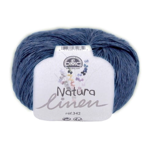 Włóczka lniana DMC Natura Linen kol. 17 jeansowy