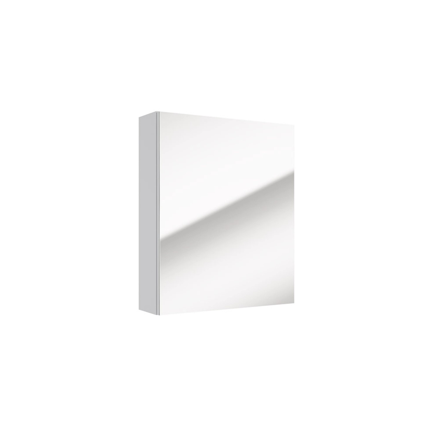 Deftrans Szafka Metro 1-drzwiowa z lustrem biała 50x15cm